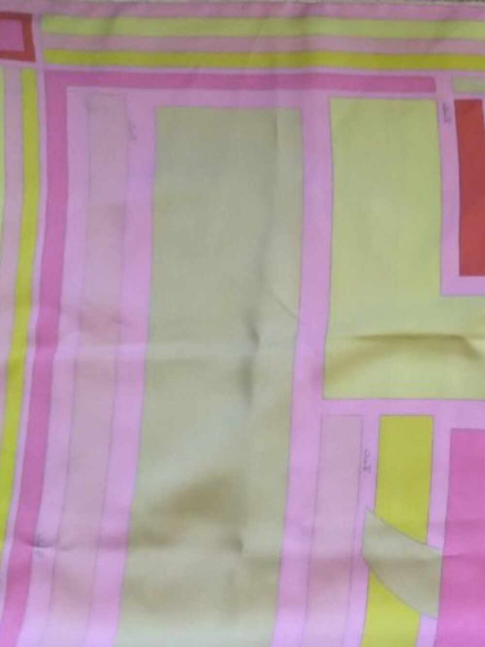 Pink and Yellow Emilio Pucci Silk Scarf - Picture 7 of 12